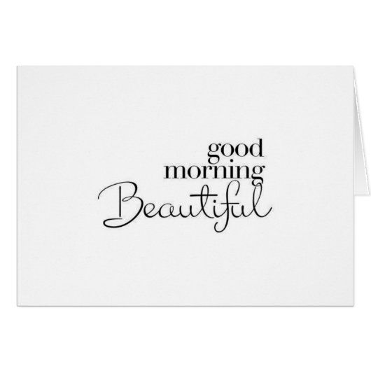 私はとても幸運に恵まれた「美しい」ラブカードです (正面横)