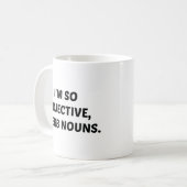 私はとても形容詞だ コーヒーマグカップ (正面左)