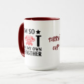 私はとても暑い、私は自分の….. |消防おもしろい士 マグカップ (正面左)