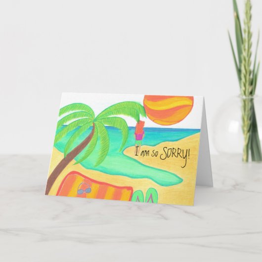 私はとても残念です! カード (正面)