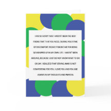 私はとても残念、共感カードです