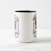 私はとても活動的だ.... ツートーンマグカップ (中央)