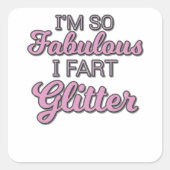 私はとても素晴らしい私ファルトグリッターゲイプライド スクエアシール (正面)