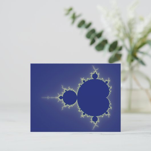 私はとても青い – フラクタル ポストカード (スタンド正面)