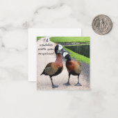 私はどこでもあなたと一緒に歩くだろう ノートカード (正面/裏面インサイチュ)