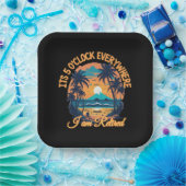 私はどこにいても5時退職した ペーパープレート (パーティー)