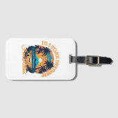 私はどこにいても5時退職した ラゲッジタグ (正面横)