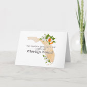 私はどこまで行ってもフロリダホームCに電話する カード (正面)