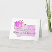 私はどこまで行ってもモンタナホームCに電話する カード (正面)