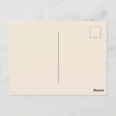 私はどんなに熱心にあなたを賞賛し、愛するバレンタイン ポストカード (裏面)