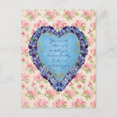 私はどんなに熱心にあなたを賞賛し、愛するバレンタイン ポストカード (正面)