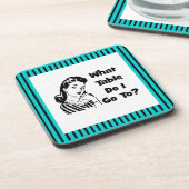 私はどんなテーブルに行きますか。 コースター (左側)