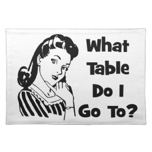 私はどんなテーブルに行きますか。 ランチョンマット