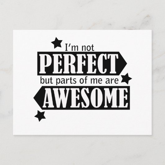 私はない完全素晴らしくないです-声明、引用文ではない。 ポストカード (正面)
