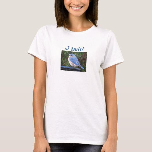 私はなじります! ブルーバードのワイシャツ Tシャツ (正面)