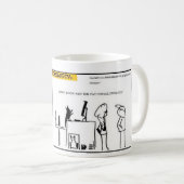 私はなぜ猫のUnfollowedのコーヒーマグ知りません コーヒーマグカップ (正面右)