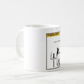 私はなぜ猫のUnfollowedのコーヒーマグ知りません コーヒーマグカップ (正面左)