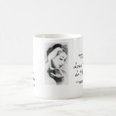 "私はなぜ   踊りますか。 Iの呼吸はなぜか。 コーヒーマグカップ (中央)