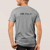 私はなんでも直せる人 基本Tシャツ トライブレンドTシャツ (裏面)
