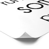 私はな走い。何かが私を追いかけているかもしれない。 ポスター (角)