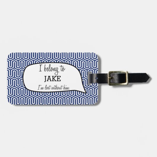 私はに属します ラゲッジタグ (正面横)