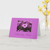 私はのお母さん愛します カード (黄色い花)