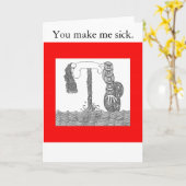 私はのします私を病気に憎みます カード (黄色い花)
