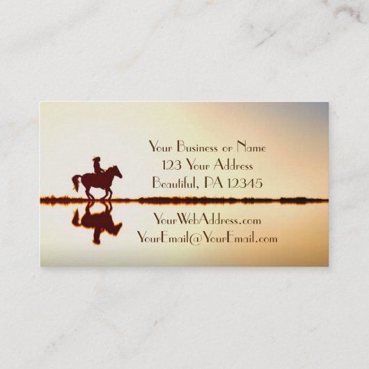 私はのためのジェレミアの29:11私が持っている計画、馬を知っています 名刺 (裏面)