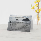 私はのためのMatthewの25:35,36空腹であり、私を与えました カード (黄色い花)