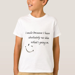 私はので…微笑します Tシャツ