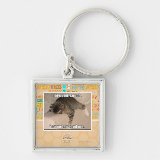 私はのソファ愛します キーホルダー (正面)