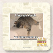 私はのソファ愛します コースター (正面)