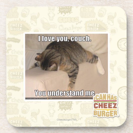 私はのソファ愛します コースター (正面)