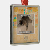 私はのソファ愛します メタルオーナメント (右)