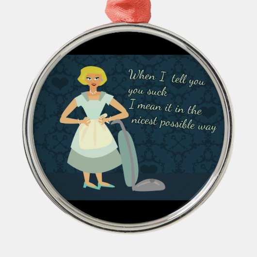 私はの吸います愛します メタルオーナメント (正面)