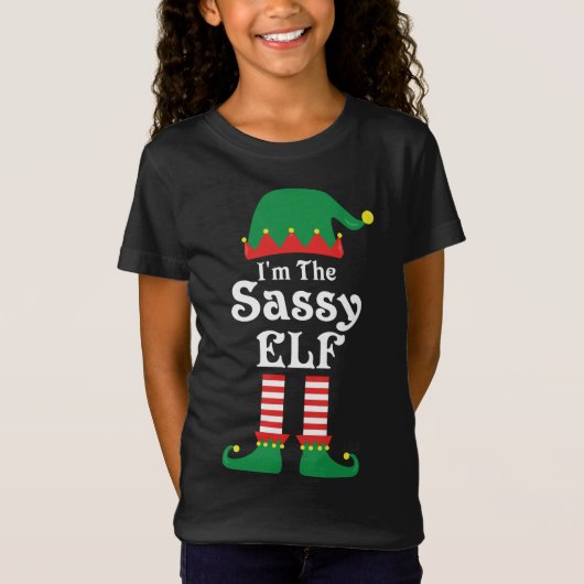 私はの小妖精や小人ランニングマラソンの醜いクリスマス Tシャツ (正面)