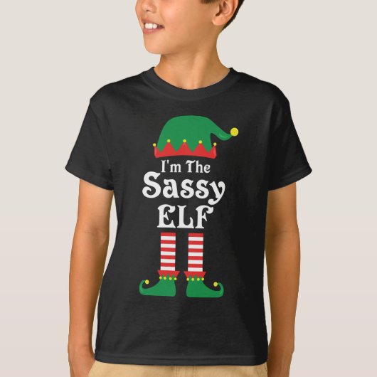 私はの小妖精や小人ランニングマラソンの醜いクリスマス Tシャツ (正面)