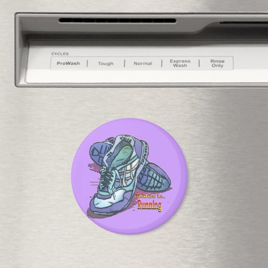 私はの_人ランニングのスニーカーになりたい マグネット (インサイチュ (食洗機))