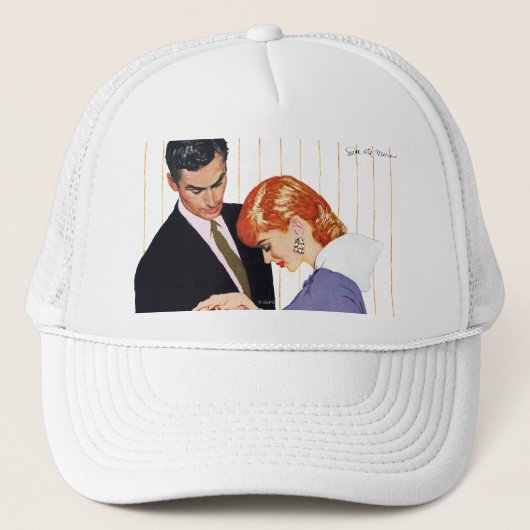 私はのGirlママ愛します キャップ (正面)