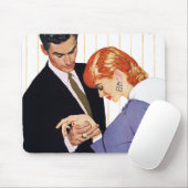 私はのGirlママ愛します マウスパッド (マウス)