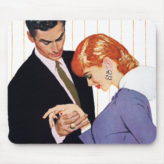 私はのGirlママ愛します マウスパッド (正面)