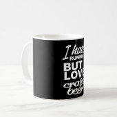 私ははランニング嫌いだが、クラフトビールは大好き コーヒーマグカップ (正面左)