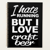 私ははランニング嫌いだが、クラフトビールは大好き プランナー手帳 (正面)