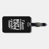 私ははランニング嫌いだが、クラフトビールは大好き ラゲッジタグ (裏面横)