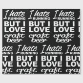 私ははランニング嫌いだが、クラフトビールは大好き ラッピングペーパー (フラット)