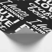 私ははランニング嫌いだが、クラフトビールは大好き ラッピングペーパー