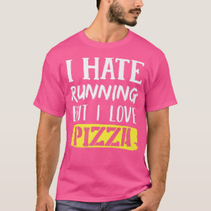 私はは嫌いだランニングが、私はピザのプレミアムが大好き Tシャツ