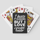 私はは走嫌いだが、クラフトビールトランプは大好き トランプ (裏面)