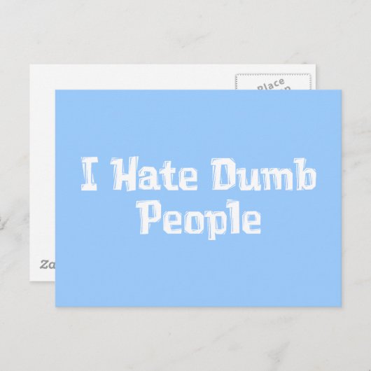 私はばかの贈り物が嫌い ポストカード (正面/裏面)