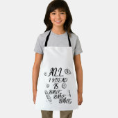 私はひざまずいているのは、焼く、焼く、焼く、 エプロン (インサイチュ)